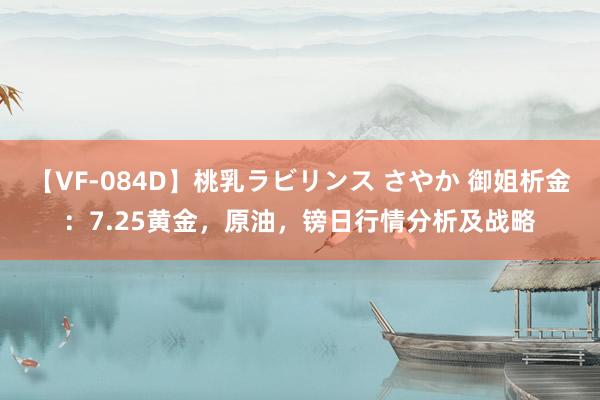 【VF-084D】桃乳ラビリンス さやか 御姐析金：7.25黄金，原油，镑日行情分析及战略