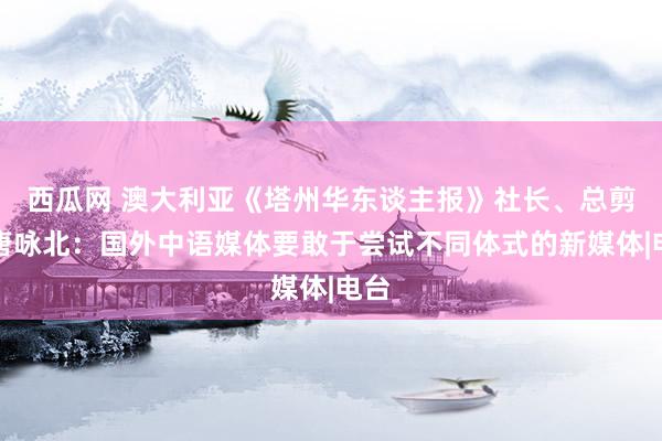 西瓜网 澳大利亚《塔州华东谈主报》社长、总剪辑唐咏北：国外中语媒体要敢于尝试不同体式的新媒体|电台